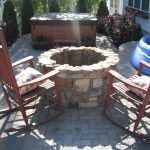Fire Pit and Rocking Chairs