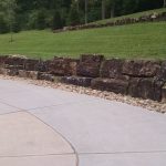 Stone Wall and Driveway